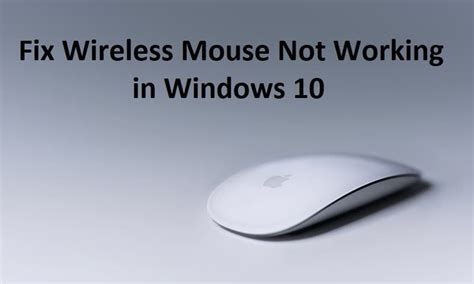 Fix Wireless Mouse Not Working In Windows 10 TechCult