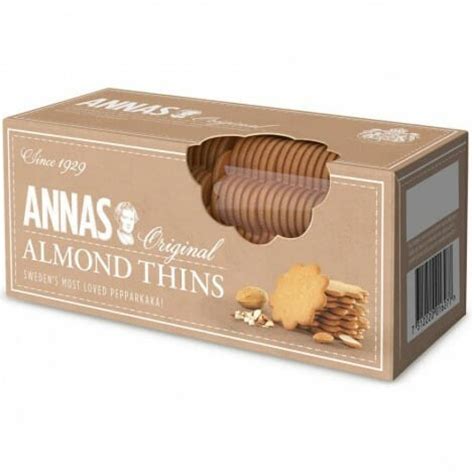 Annas Original Almond Thins 150g Approved Food