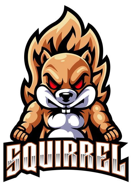 Squirrel Esport Mascot Logo Design By Visink Thehungryjpeg