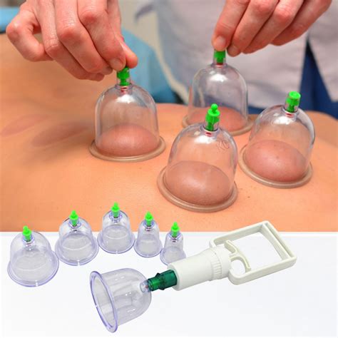 Wsbdenlk Personal Care Clearance 1 Sets 6 Cups Hijama Cupping Set With Pump Vacuum Suction Cups