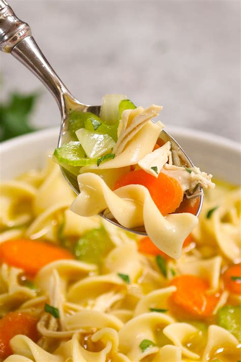 Great recipe, i made it with turkey instead of chicken, used turkey soup stock instead of water and i doubled the quantities to make a larger batch. Instant Pot Chicken Soup with Noodles Recipe | TipBuzz