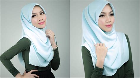 Square Hijab Tutorial Gaya And Langkah Paling Ringkas Utk Harian Youtube