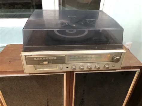 Vintage Symphonic All In One Turntable 8 Track Player And Radio 50