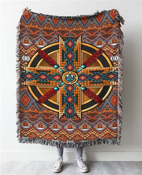 Native Americans Woven Blanket Native America Indian Etsy