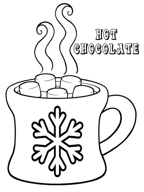 25 Hot Chocolate Coloring Page Stuartellena