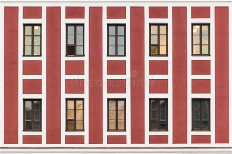 Windows In A Row On Facade Of Office Building Stock Photo Image Of