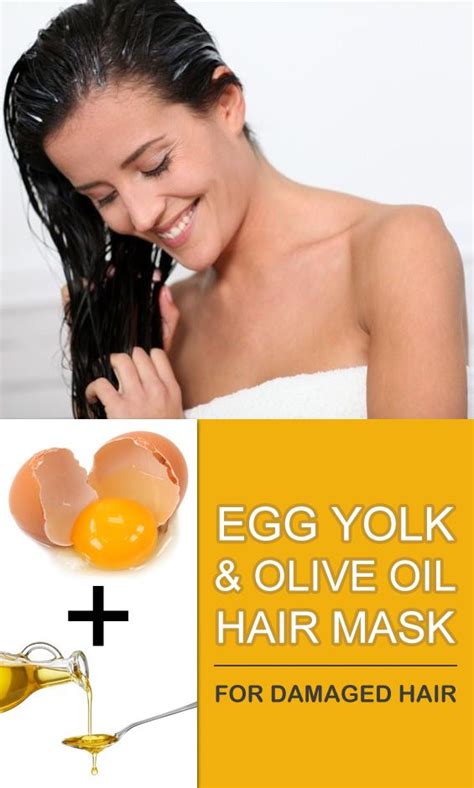 Diy Egg Yolk And Olive Oil Hair Mask Olive Oil Hair Olive Oil Hair Mask Homemade Hair Mask