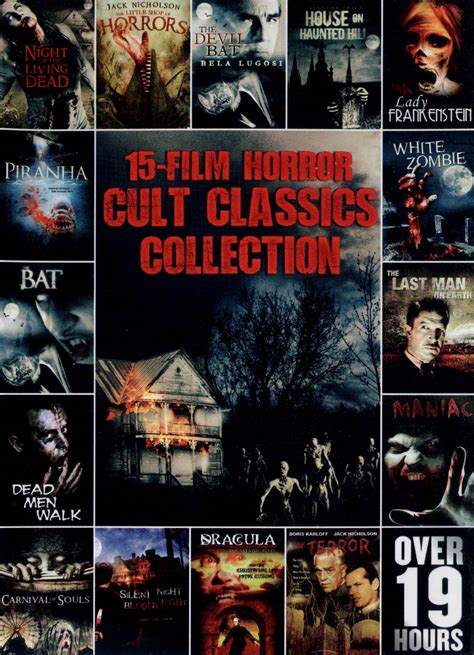 15 Film Horror Cult Classics Collection 3 Discs Dvd Best Buy