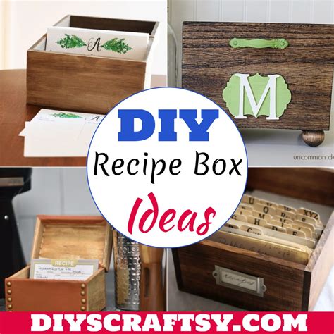Diy Recipe Box Ideas You Can Build Today Diyscraftsy