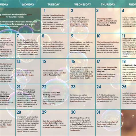 Adult Engagement Calendars Mayjune 2016 Ideas