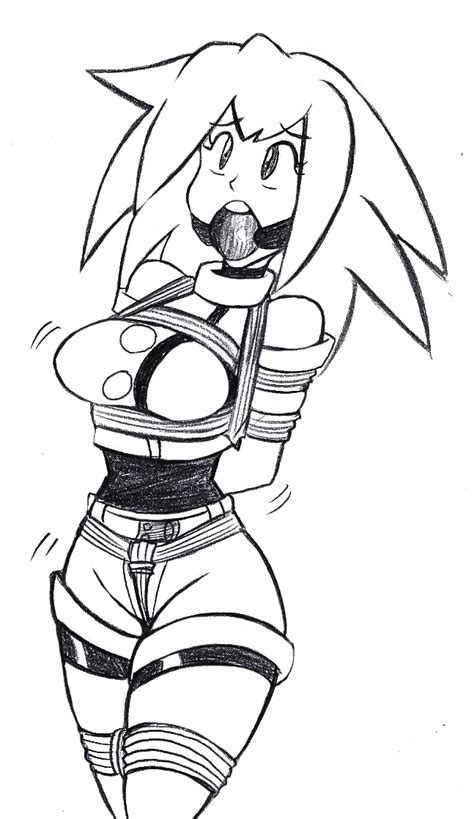 Rule 34 Ball Gag Bondage Clothed Femsub Gag Mega Man Mega Man Legends Raya100 Rockman Dash