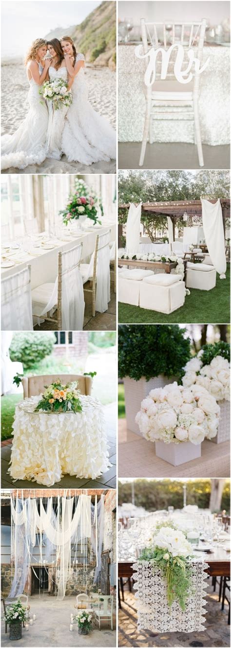 55 White Wedding Ideas For Romantic Wedding Deer Pearl Flowers
