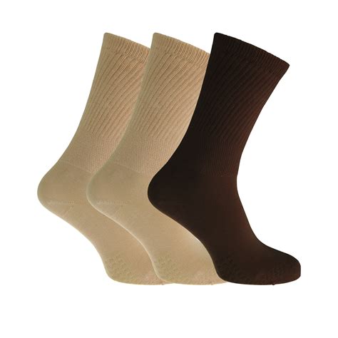 Womensladies Extra Wide Comfort Fit Diabetic Socks 3 Pairs Ebay