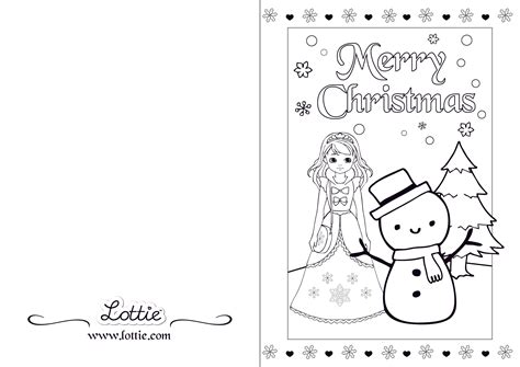 Foldable Coloring Printable Christmas Cards