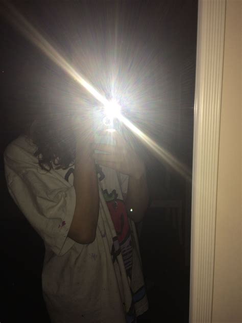 Mirror Selfies With Flash