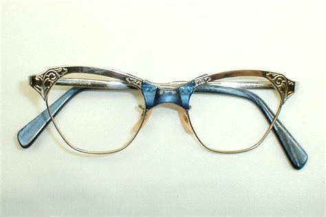 Vintage Womens 50s 12k Gold Filled Cat Eyes Eyeglasses
