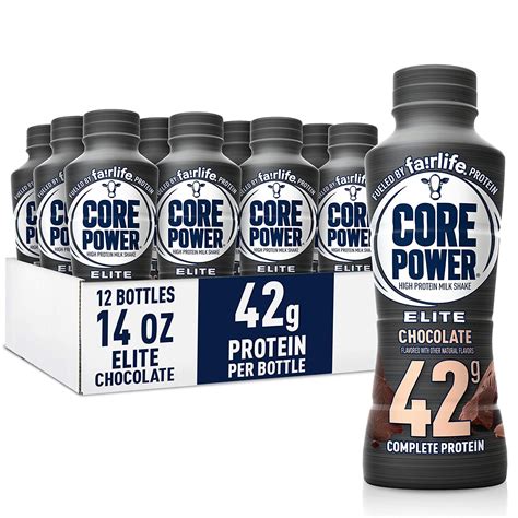 Core Power Elite High Protein Shakes 42g Chocolate Ready To Drink For Workout Recovery 14