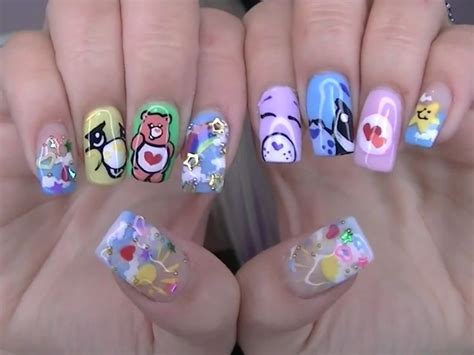 care bear nails from piinksparkles bears nails swag nails nail art kit