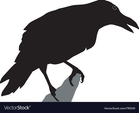 Crow Head Silhouette