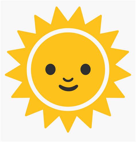 Android Sun Emoji Hd Png Download Transparent Png Image Pngitem