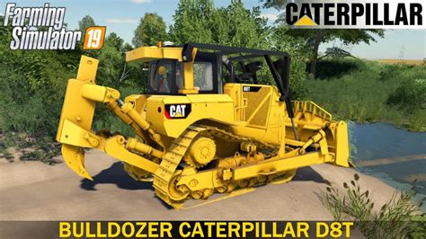 Farming Simulator 19 Bulldozer Caterpillar D8t Builds A Bridge Across
