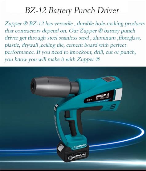 Zupper Bz 12 Battery Hydraulic Knockout Hole Punch Driver Buy