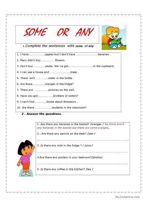 some or any english esl worksheets pdf and doc