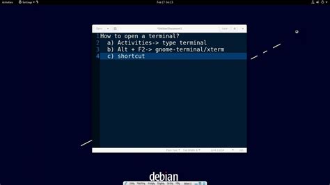 1 1 How To Open Linux Debian 11 Terminal Youtube