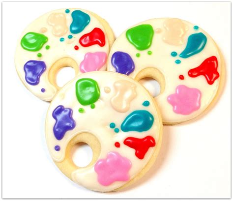 Painters Palette Sugar Cookies Art Theme By Sugarmedesserterie