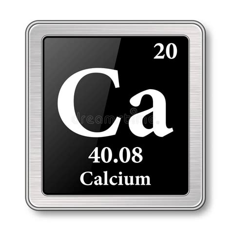 The Periodic Table Element Calcium Vector Illustration Stock Vector