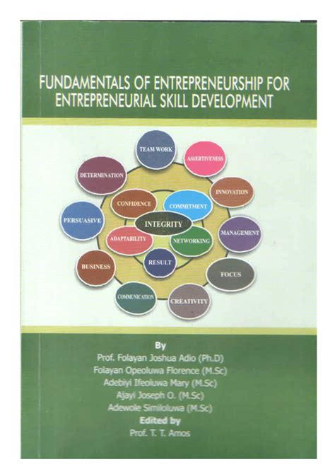 (PDF) Fundamentals of Entrepreneurship for Entrepreneurial ...