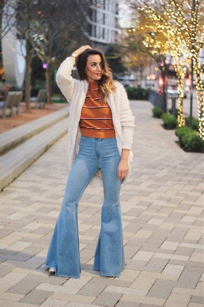 Mens 70s vintage retro presley black bell bottom trousers disco pants outfit. 70s feel, bell bottom jeans, striped sweater in 2021 ...