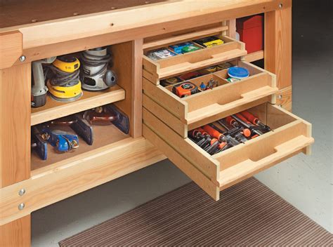Workbench Storage System Woodworking Project Woodsmith Plans