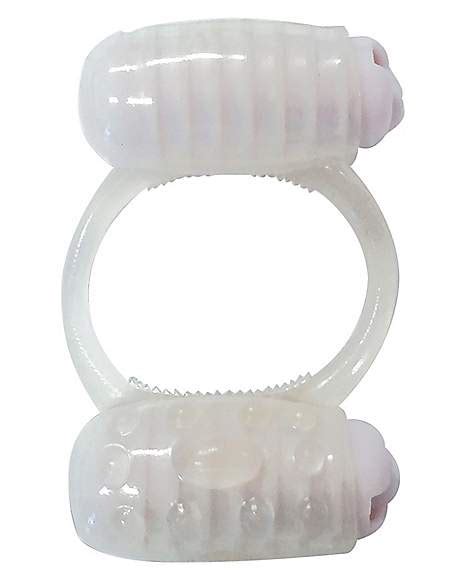 Glow In The Dark Double Trouble Vibrating Cock Ring Sexology Spencers
