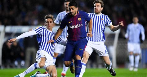 David aznar's side went ahead through a cardona goal but the hosts came back in the second half. Real Sociedad 2-4 Barcelona RECAP: Luis Suarez leads Los ...