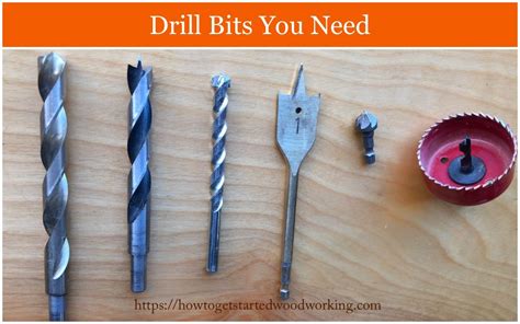 7 Types Of Drill Bits You Need How To Get Started Woodworking