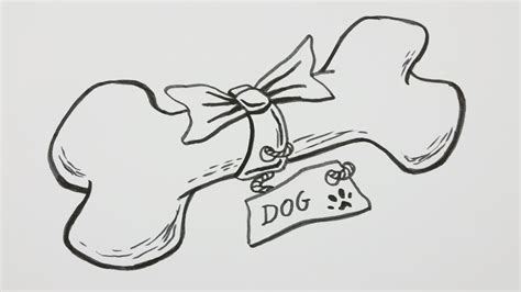 Dog Bone Drawing At Explore Collection Of Dog Bone