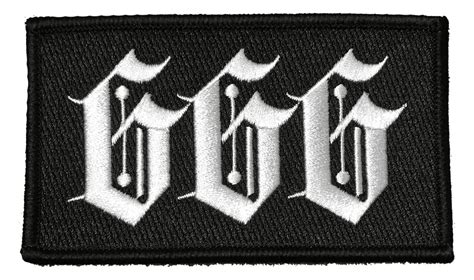 666 Embroidered Patch Blackcraft Cult
