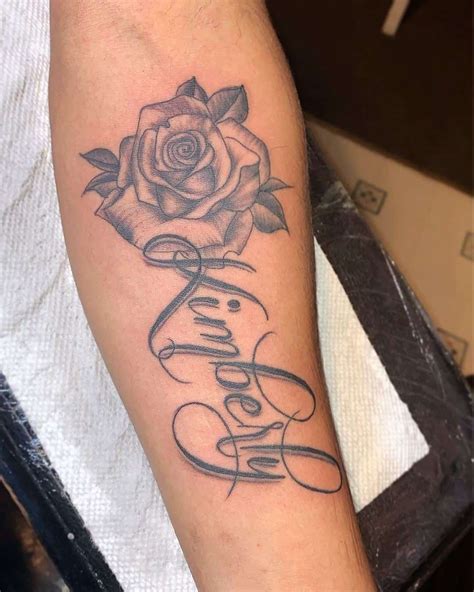 Rose Tattoo Designs With Names Tattoos Design Ideas Rose Tattoo With Name Name Tattoos For