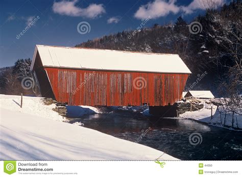 Covered Red Bridge Stock Photo Image Of Horse Cover