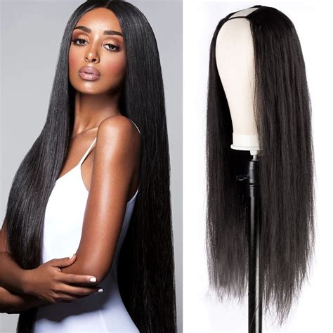 Wowebony Affordable 150 Density Human Hair Easy U Part Wigs Upt10 In