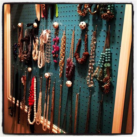 Create a diy pegboard panel to fit your space and storage needs. Make Your Own Pegboard Jewelry Display - HomesFeed