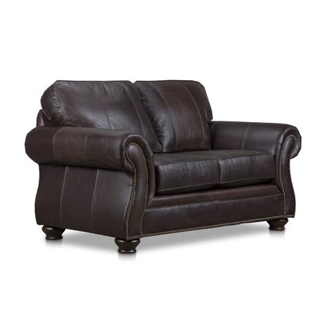 Stone And Leigh™ Furniture Laramie 89 Genuine Leather Rolled Arm