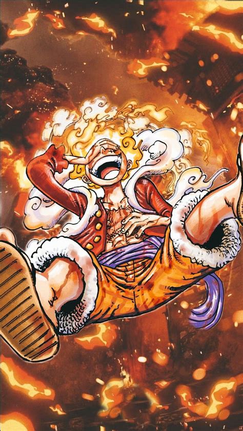 Luffy Gear 5 Sun God Nika Background In 2022 One Piece Iphone Manga