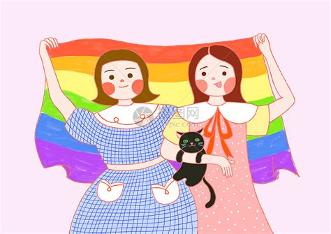 同性恋自豪日彩虹旗插画图片下载 正版图片401753312 摄图网