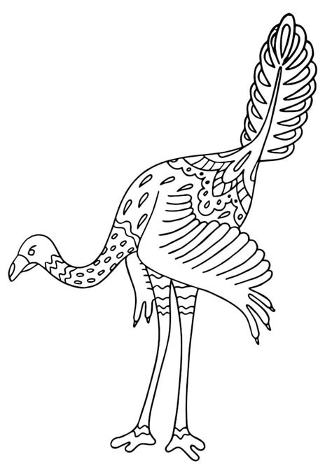 Archaeopteryx Alebrijes Coloring Page Free Printable Coloring Pages