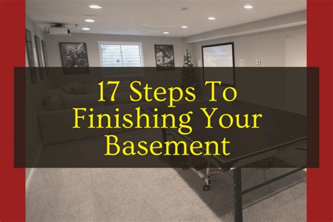 17 Steps To Finishing Your Basement