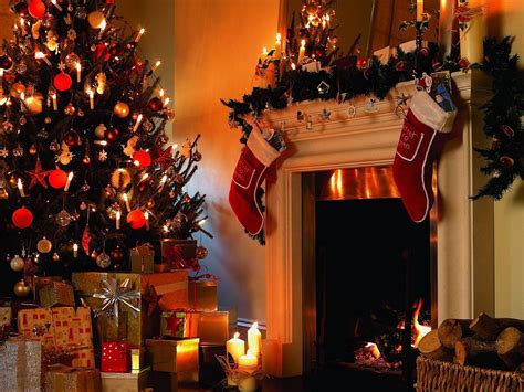 Wallpaper X Px Christmas Decorations Festive Fire