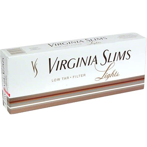 Virginia Slims Lights Cigarettes Box Cigarettes Market Basket
