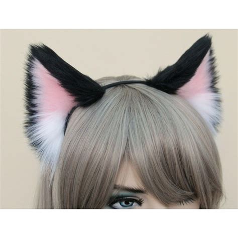 Black And Pink Cat Ears Cat Ears Girl Pink Cat Cat Ears Headband